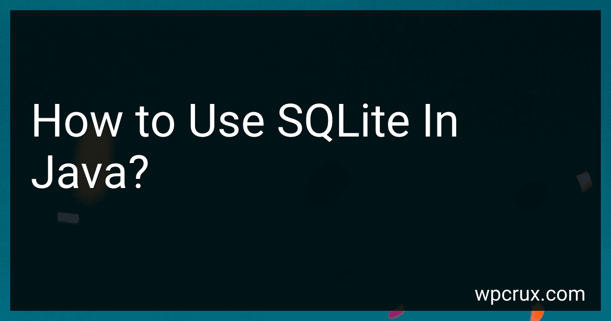 How to Use SQLite In Java? image