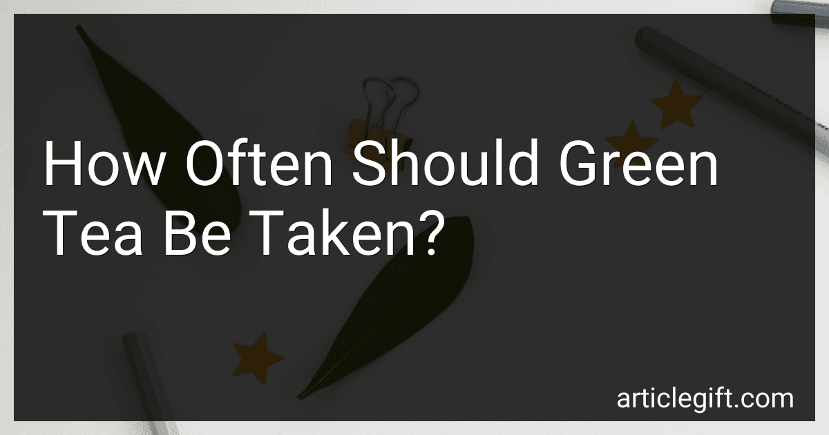 How Often Should Green Tea Be Taken? image