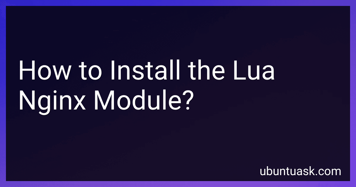 How to Install the Lua Nginx Module? image