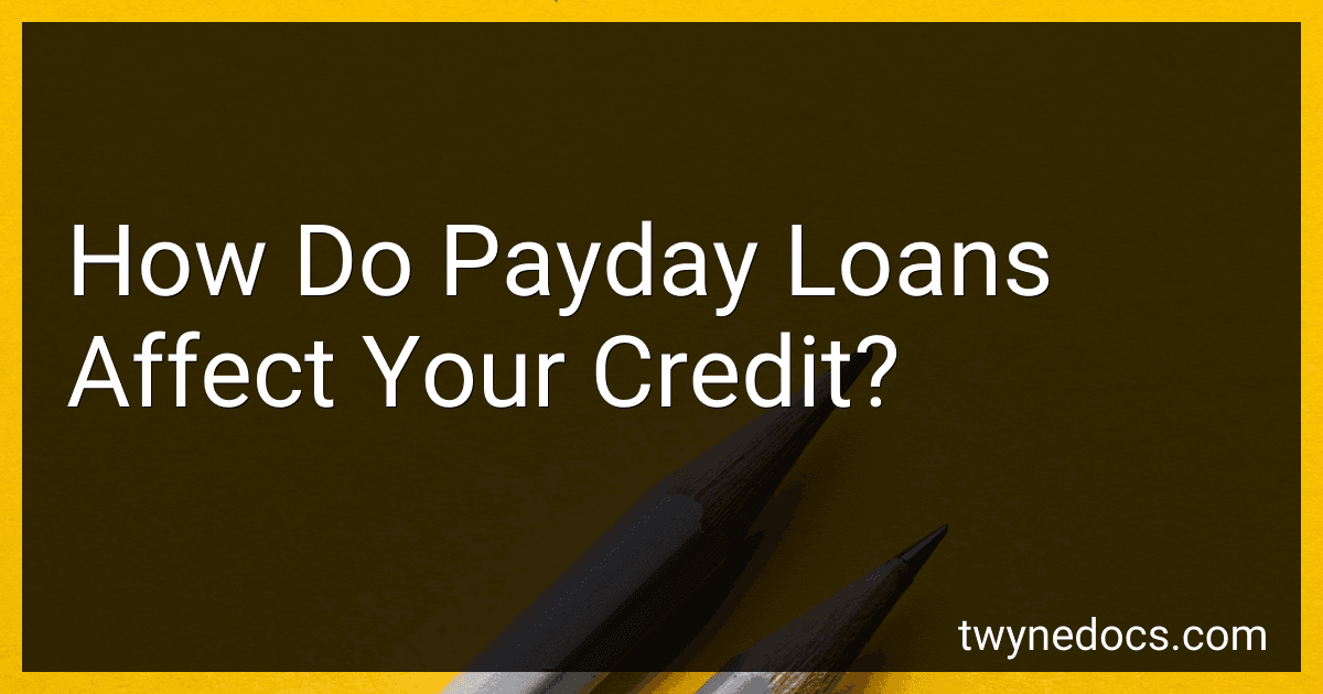 How Do Payday Loans Affect Your Credit? image