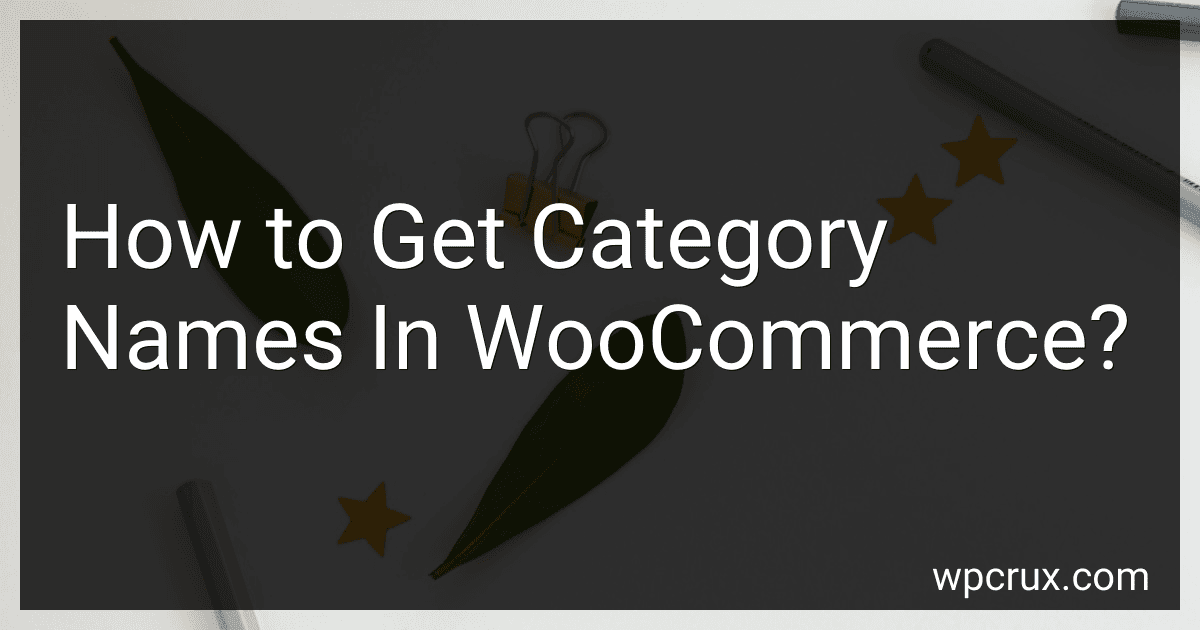How to Get Category Names In WooCommerce? image