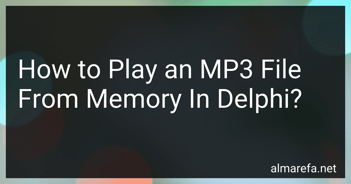 How to Play an MP3 File From Memory In Delphi? image