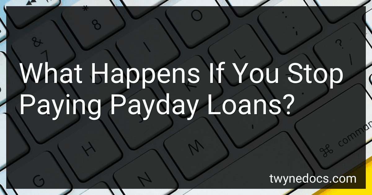 What Happens If You Stop Paying Payday Loans? image