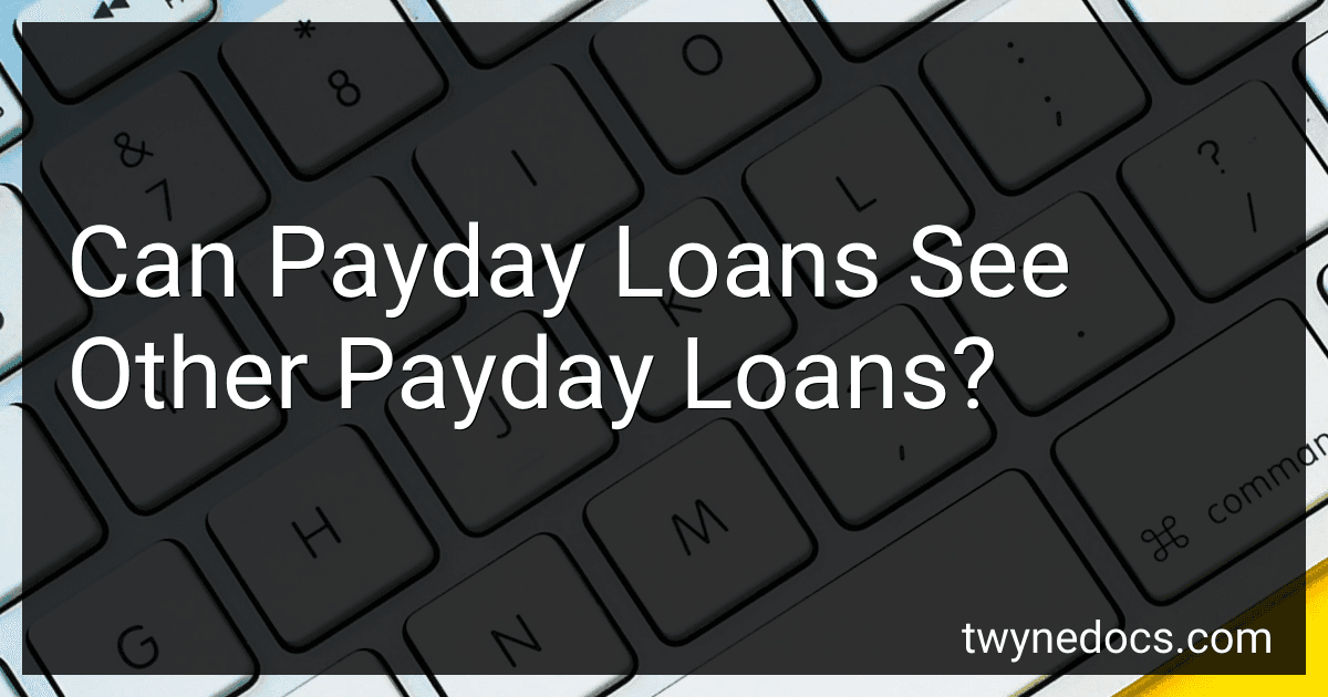 Can Payday Loans See Other Payday Loans? image