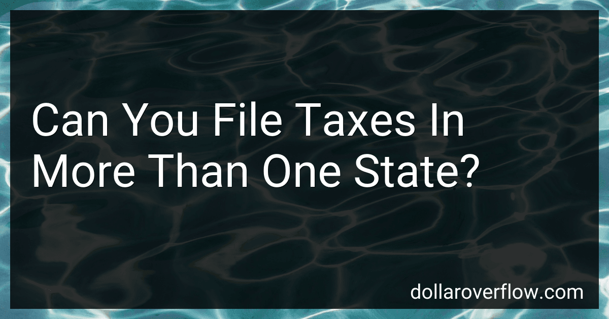 Can You File Taxes In More Than One State? image