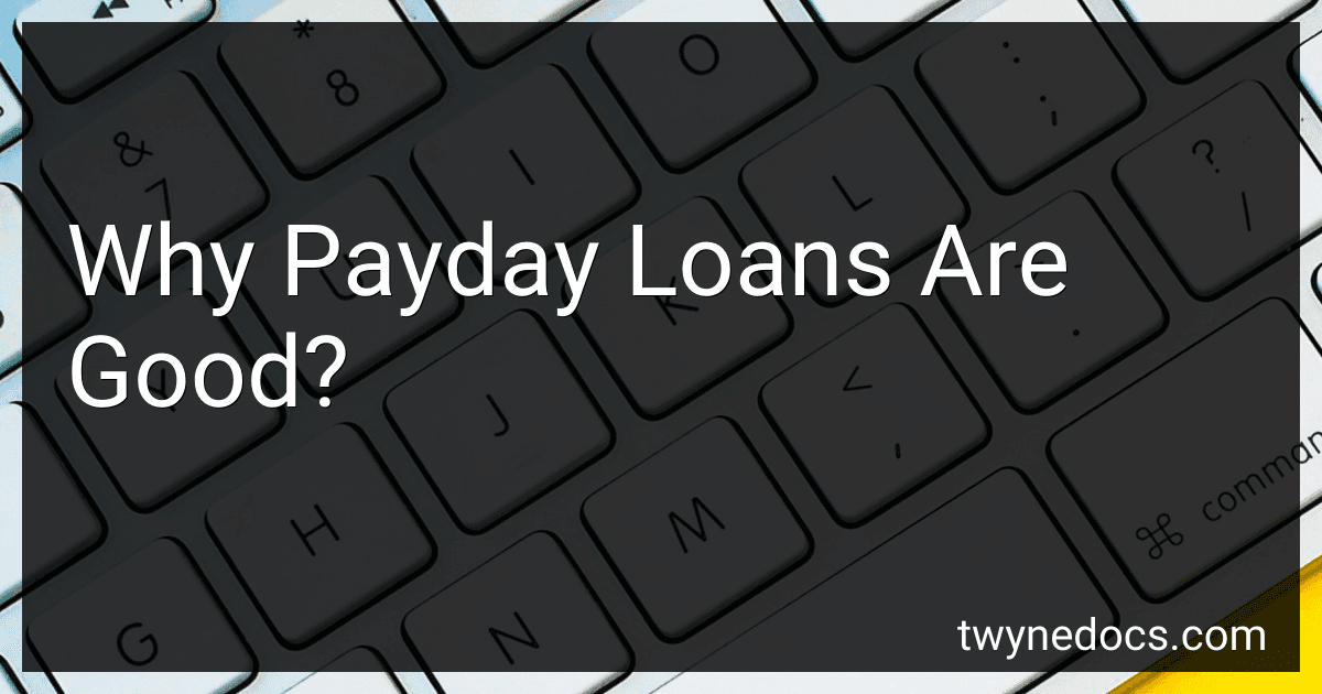 Why Payday Loans Are Good? image