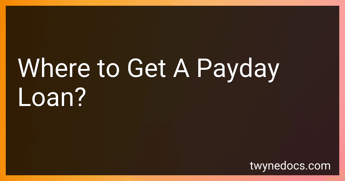 Where to Get A Payday Loan? image