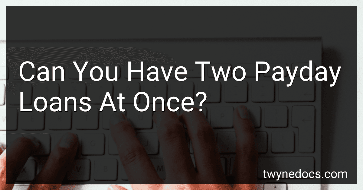 Can You Have Two Payday Loans At Once? image
