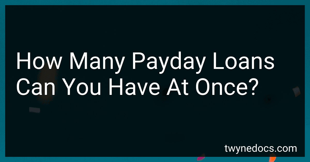 How Many Payday Loans Can You Have At Once? image