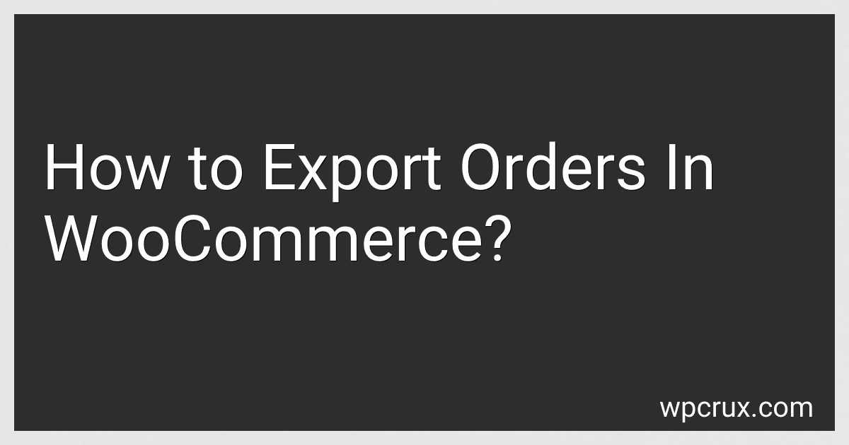 How to Export Orders In WooCommerce? image