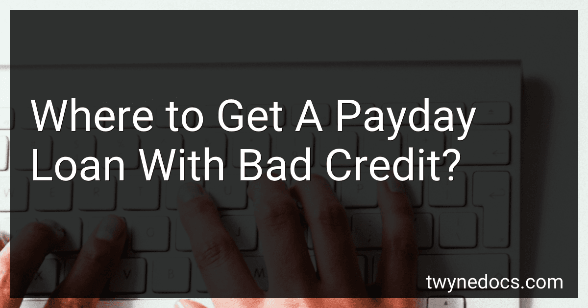 Where to Get A Payday Loan With Bad Credit? image