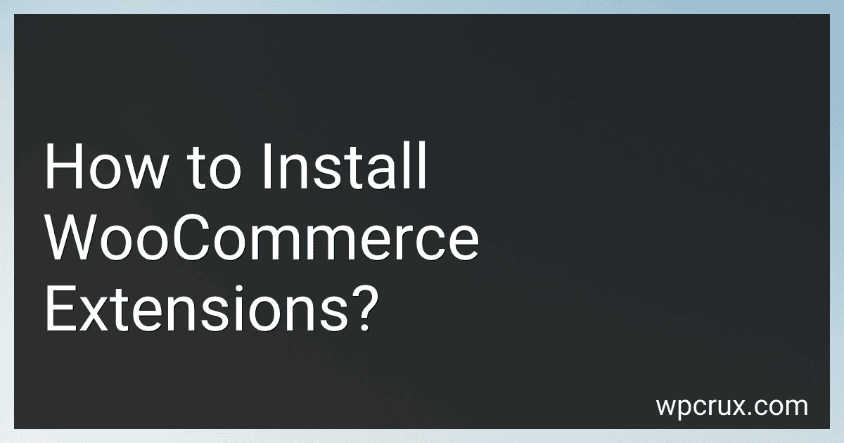 How to Install WooCommerce Extensions? image
