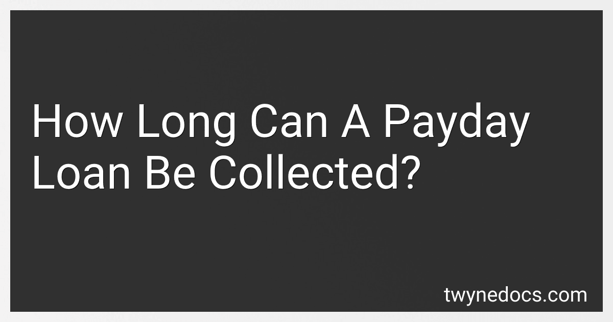 How Long Can A Payday Loan Be Collected? image