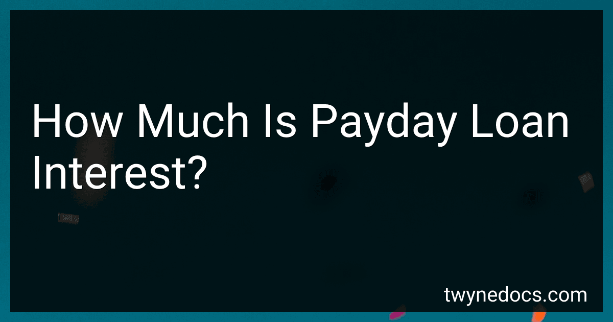 How Much Is Payday Loan Interest? image