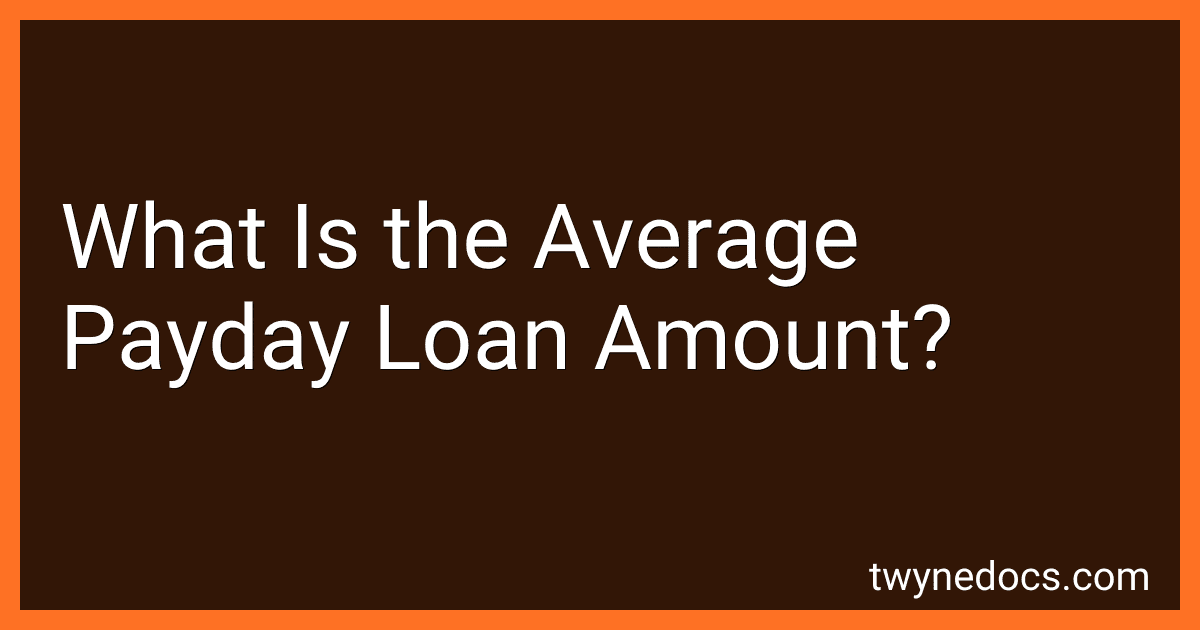 What Is the Average Payday Loan Amount? image