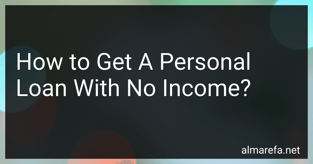 How to Get A Personal Loan With No Income? image