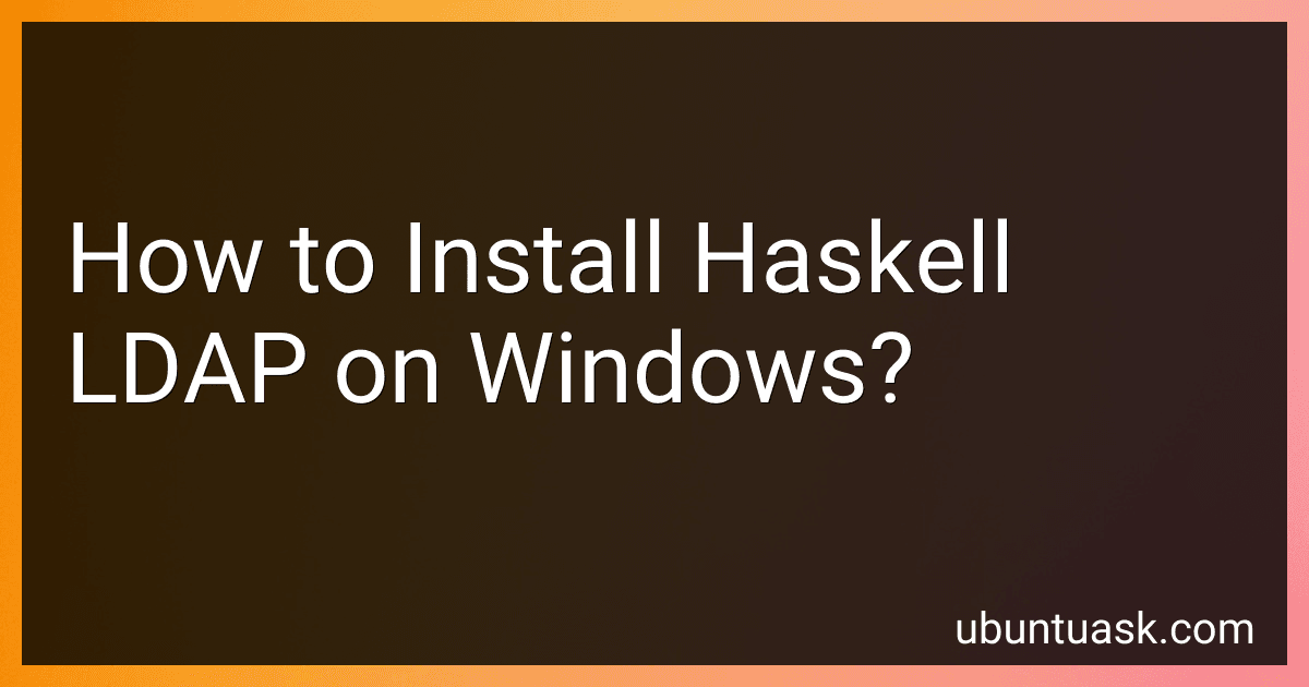 How to Install Haskell LDAP on Windows? image