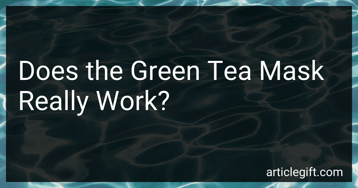 Does the Green Tea Mask Really Work? image