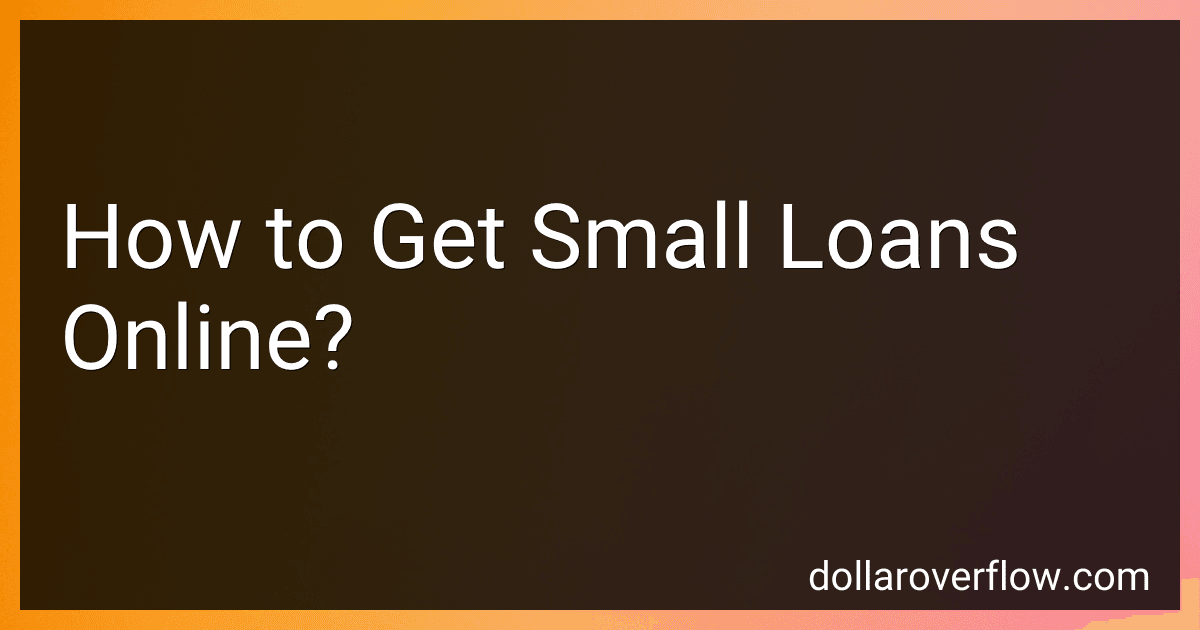 How to Get Small Loans Online? image