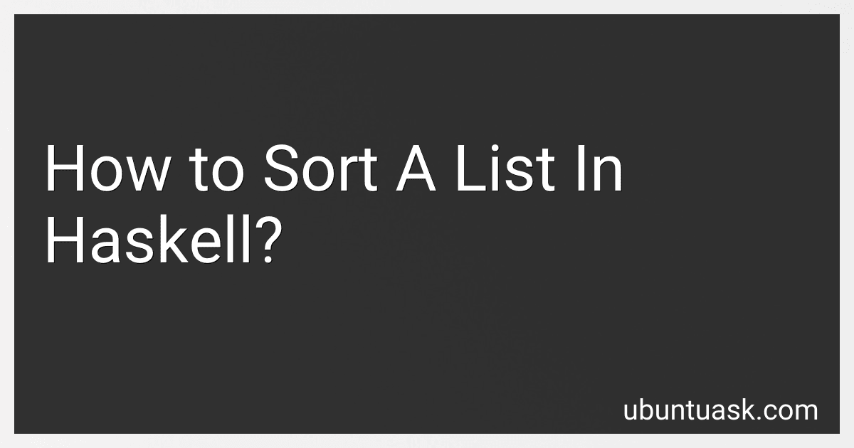 How to Sort A List In Haskell? image