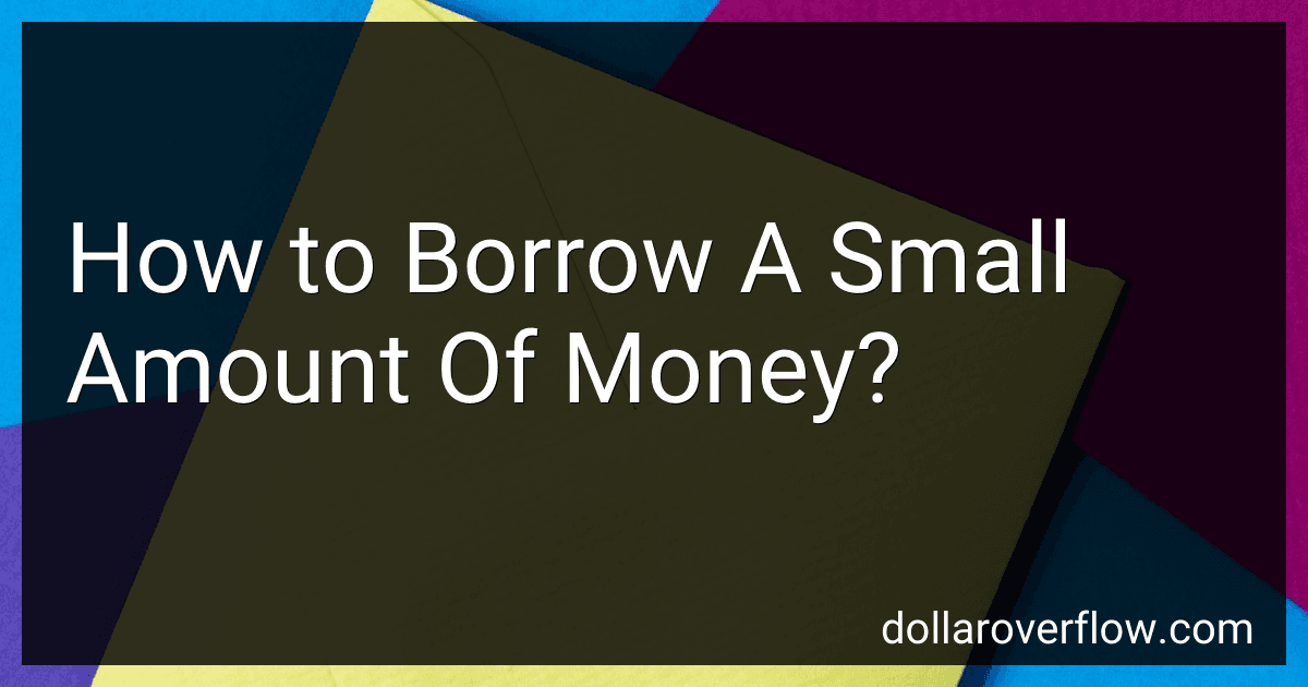 How to Borrow A Small Amount Of Money? image