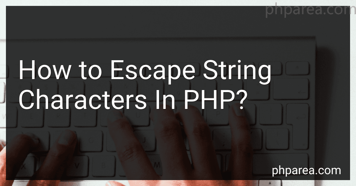 How to Escape String Characters In PHP? image