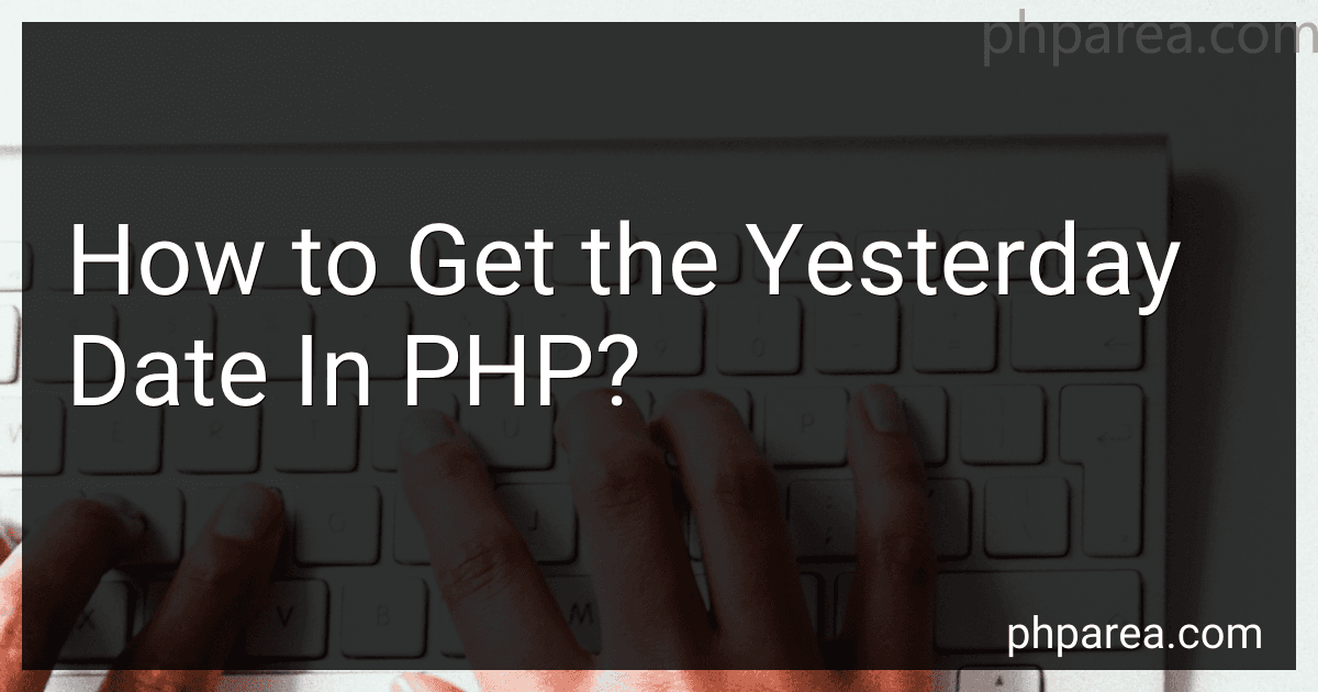 How to Get the Yesterday Date In PHP? image