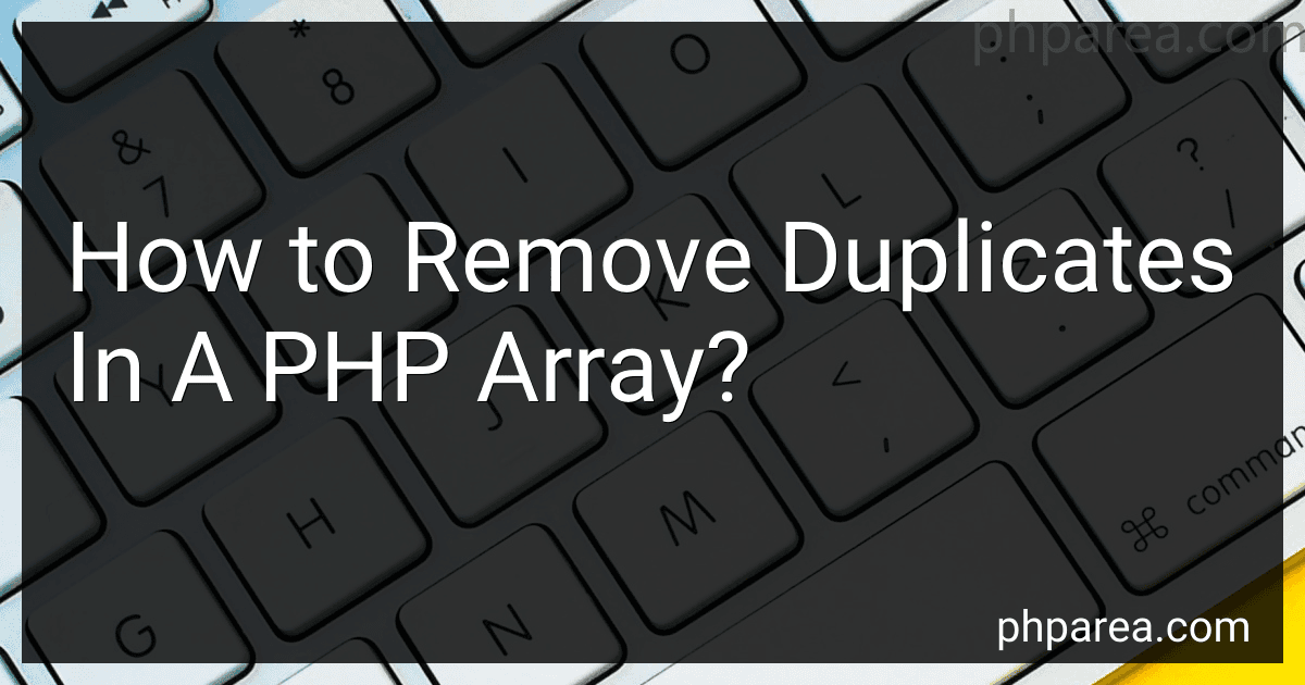 How to Remove Duplicates In A PHP Array? image
