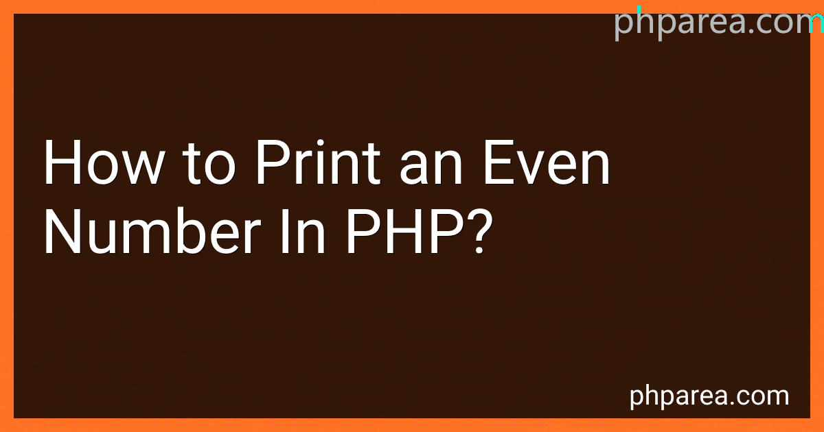 How to Print an Even Number In PHP? image