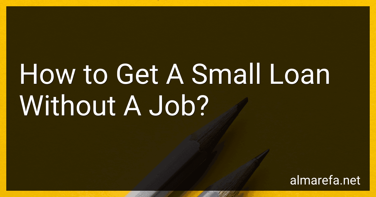 How to Get A Small Loan Without A Job? image