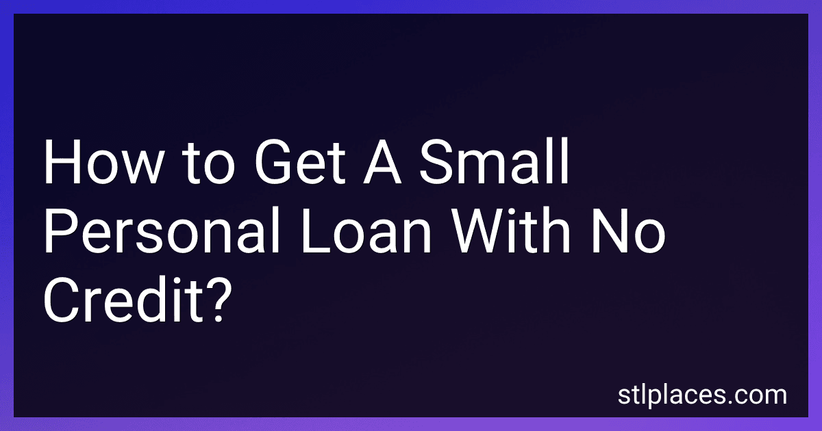How to Get A Small Personal Loan With No Credit? image