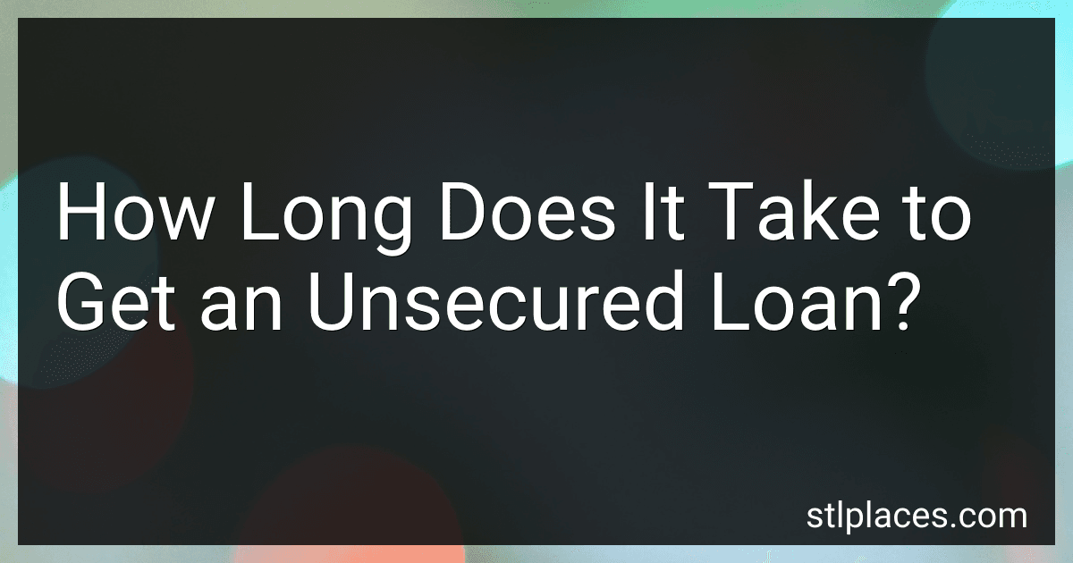 How Long Does It Take to Get an Unsecured Loan? image