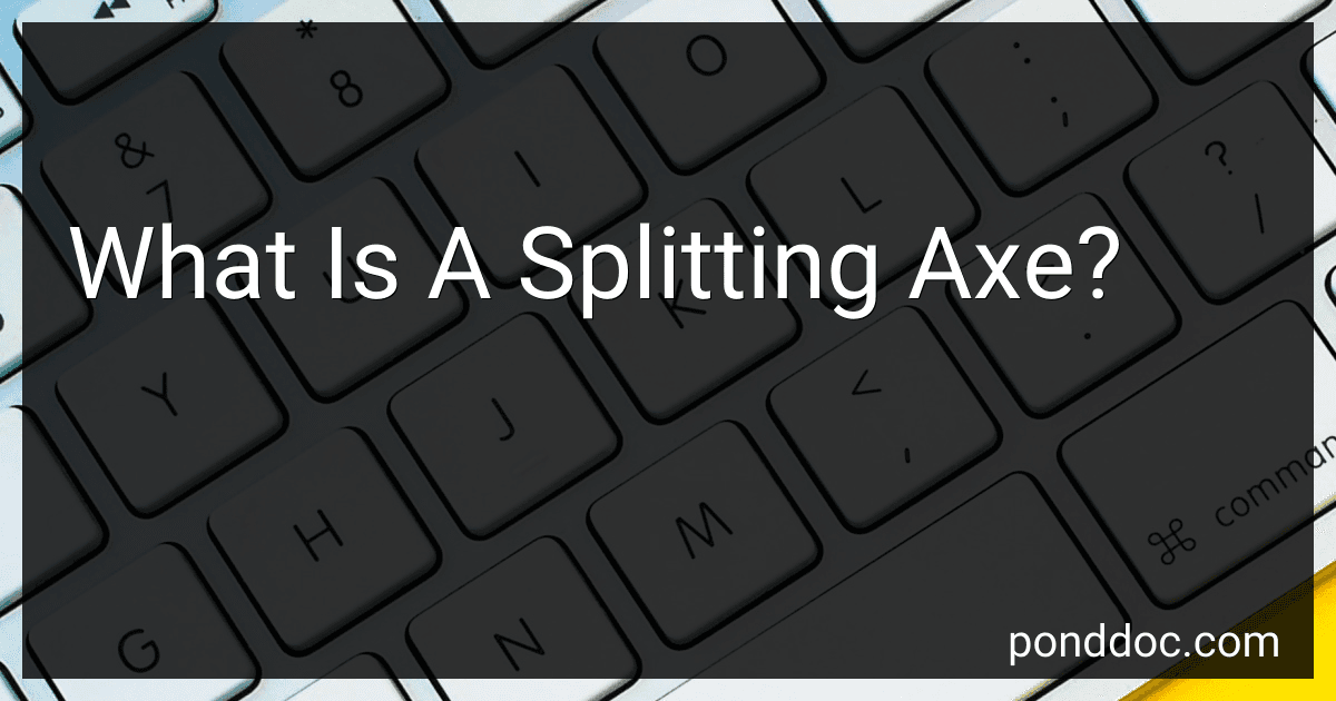 What Is A Splitting Axe? image