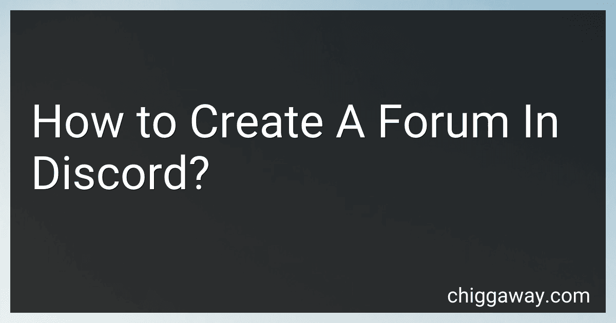 How to Create A Forum In Discord? image