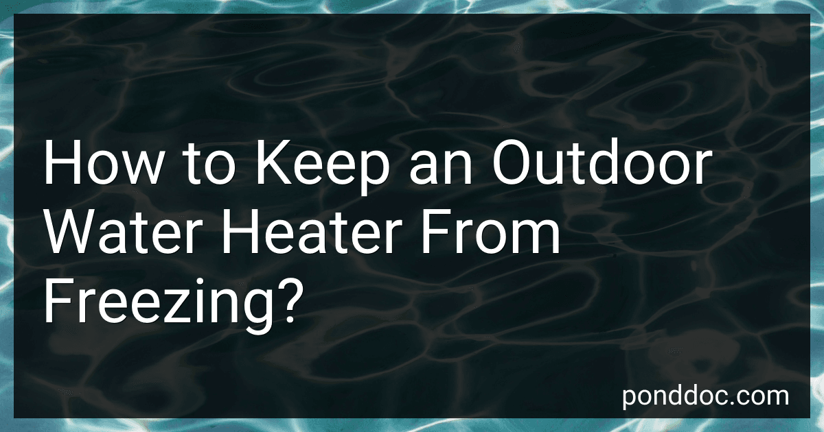 How to Keep an Outdoor Water Heater From Freezing? image
