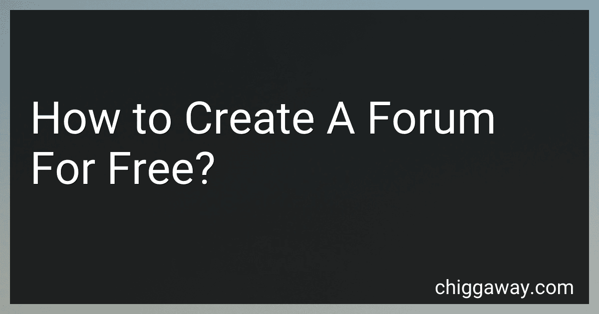How to Create A Forum For Free? image