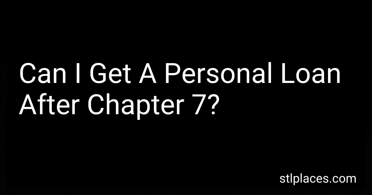 Can I Get A Personal Loan After Chapter 7? image