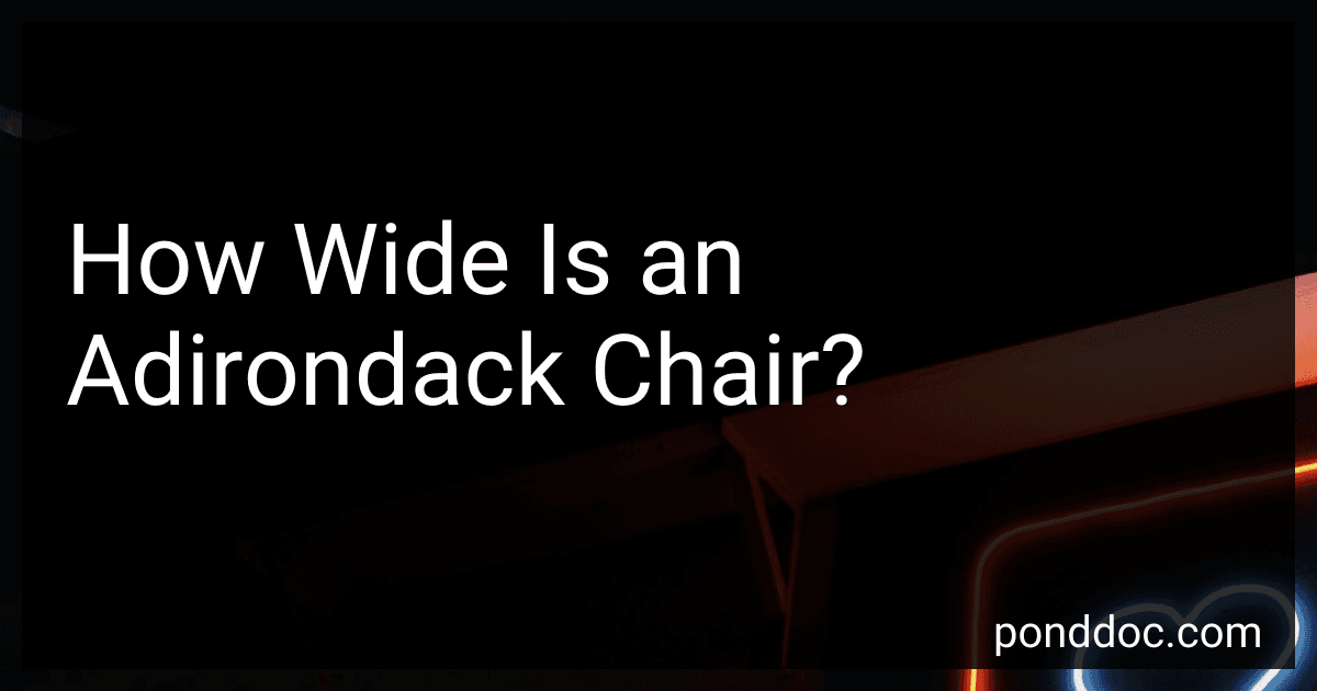 How Wide Is an Adirondack Chair? image
