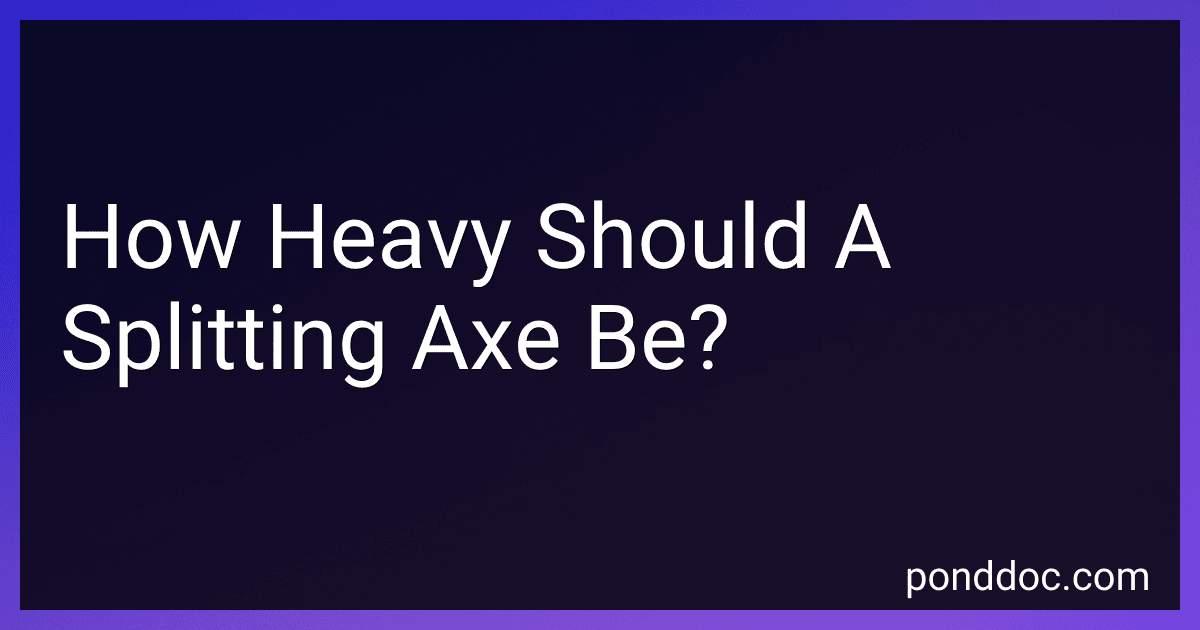 How Heavy Should A Splitting Axe Be? image