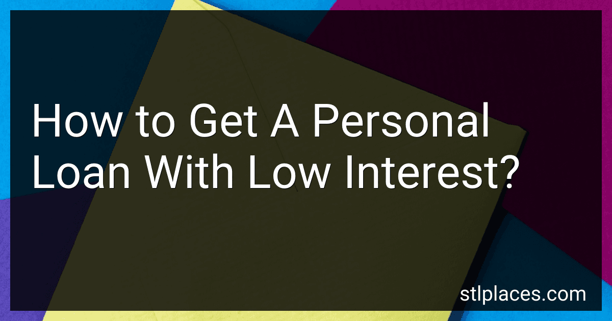 How to Get A Personal Loan With Low Interest? image
