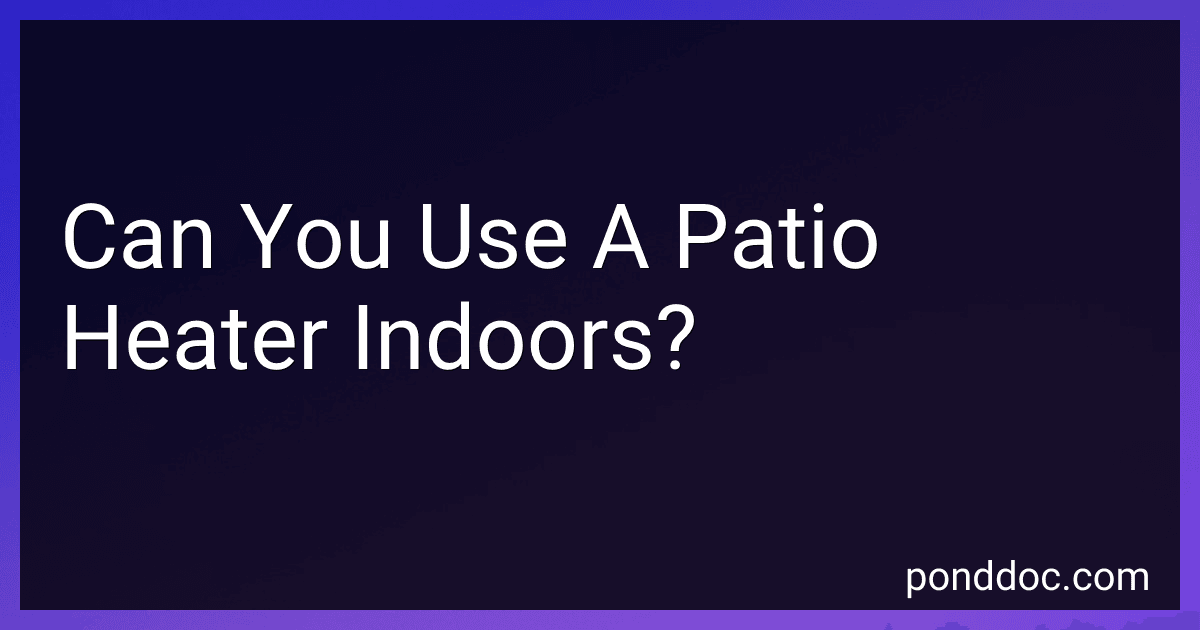 Can You Use A Patio Heater Indoors? image