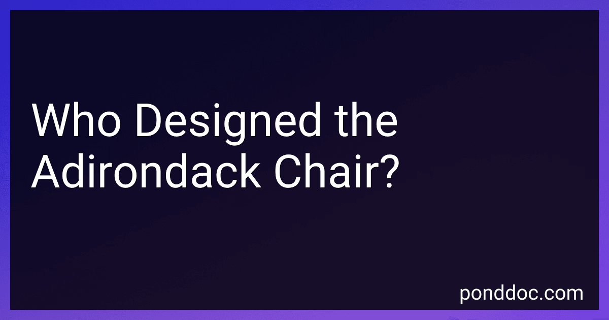 Who Designed the Adirondack Chair? image