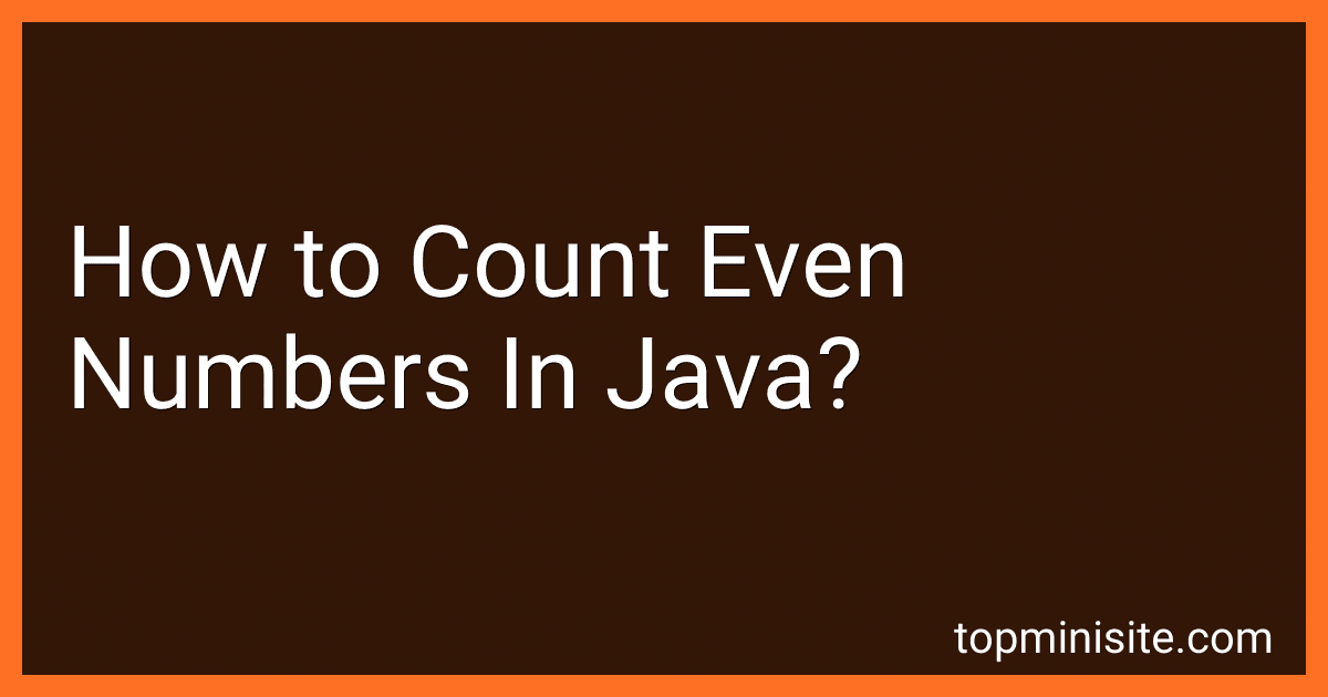 How to Count Even Numbers In Java? image