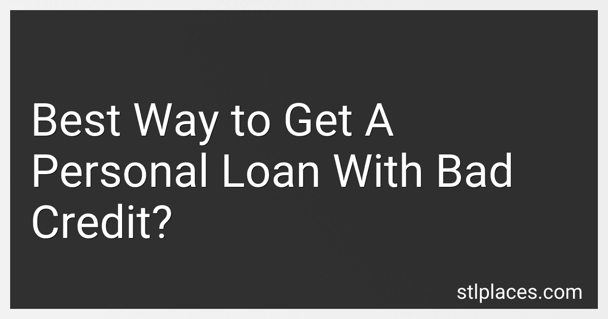 Best Way to Get A Personal Loan With Bad Credit? image