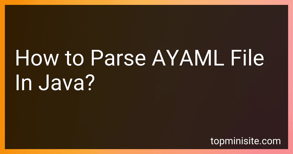 How to Parse AYAML File In Java? image