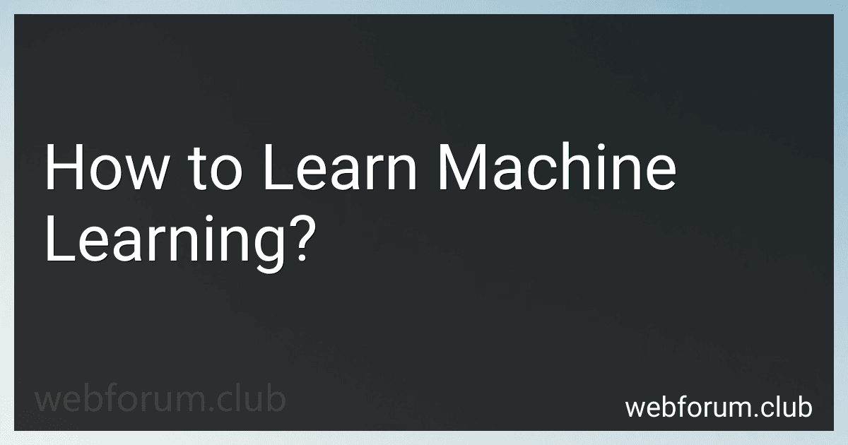 How to Learn Machine Learning? image