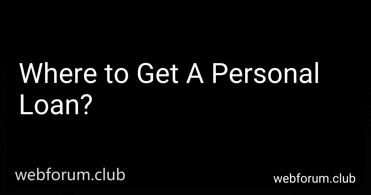 Where to Get A Personal Loan? preview