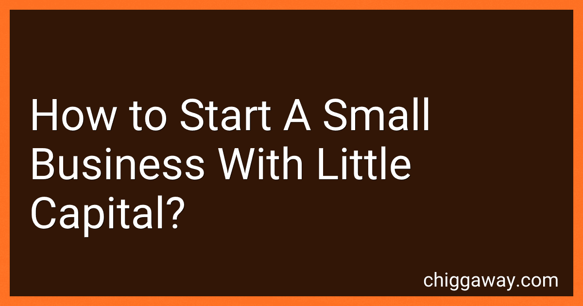 How to Start A Small Business With Little Capital? image