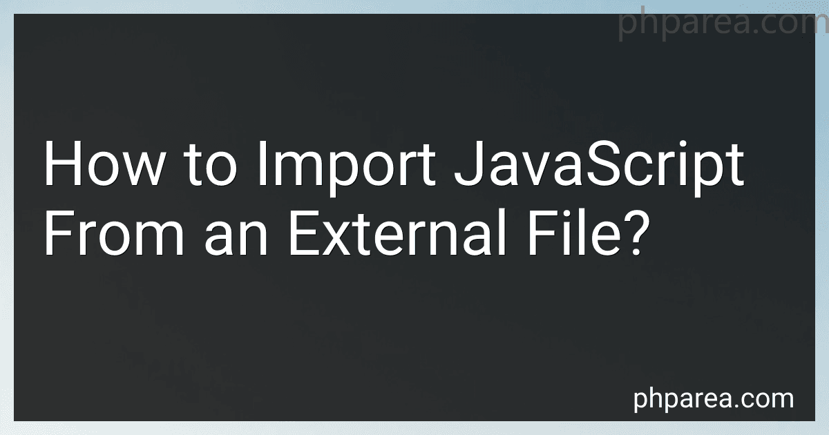 How to Import JavaScript From an External File? image