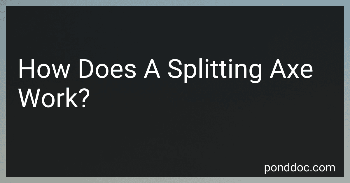How Does A Splitting Axe Work? image